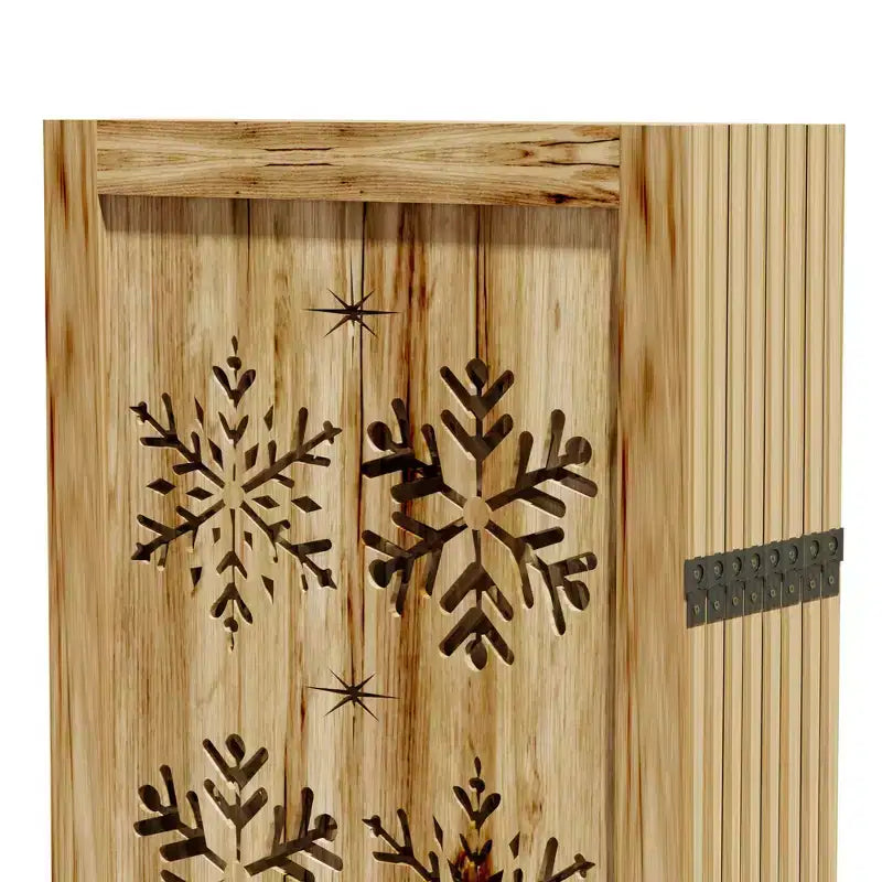 127*67 in Wood Room Divider Folding Privacy Screen Freestanding Partition for Indoor, 8-Panels, Brown
