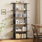Étagère à livres, étagère à 6 niveaux, étagère de rangement industrielle sur pied