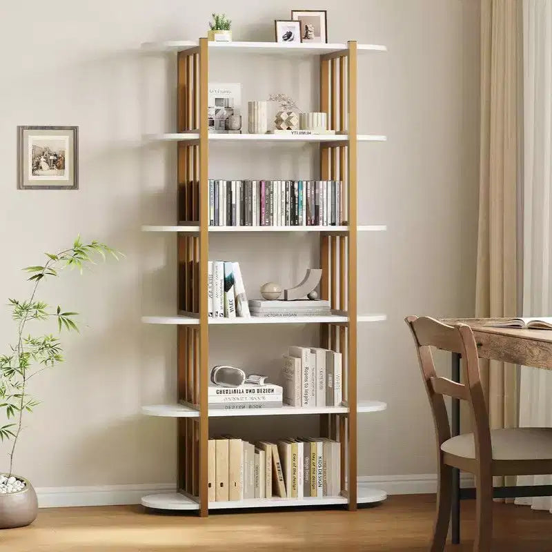 Étagère à livres, étagère à 6 niveaux, étagère de rangement industrielle sur pied
