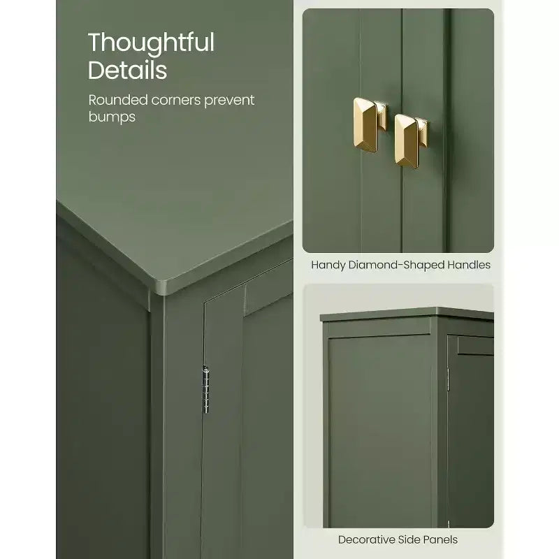 Bathroom Floor Storage Cabinet, Bathroom Storage Unit, Freestanding Cabinet
