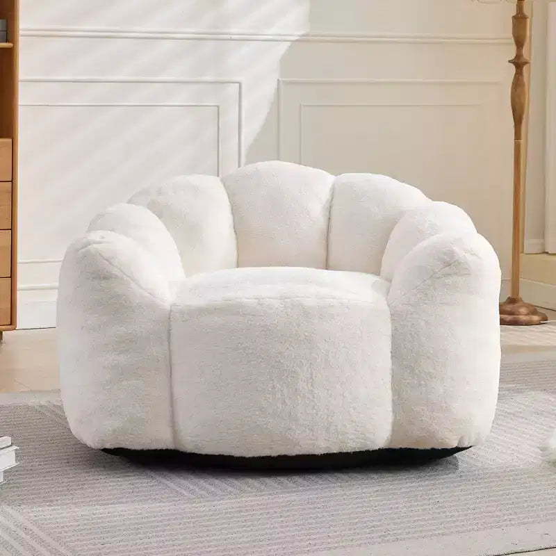 Fauteuil de salon moderne avec billes et mousse à mémoire de forme, petit fauteuil simple pour le salon, le bureau, l'appartement