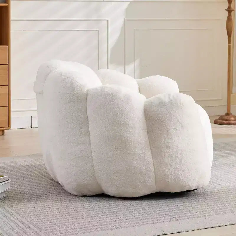 Fauteuil de salon moderne avec billes et mousse à mémoire de forme, petit fauteuil simple pour le salon, le bureau, l'appartement