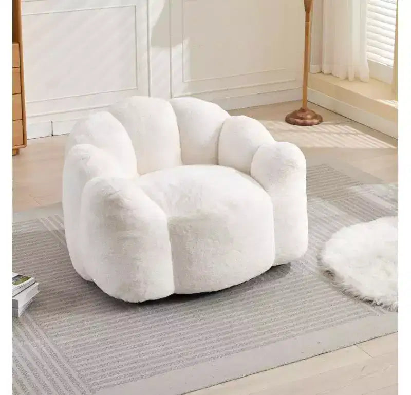 Fauteuil de salon moderne avec billes et mousse à mémoire de forme, petit fauteuil simple pour le salon, le bureau, l'appartement