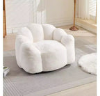 Fauteuil de salon moderne avec billes et mousse à mémoire de forme, petit fauteuil simple pour le salon, le bureau, l'appartement