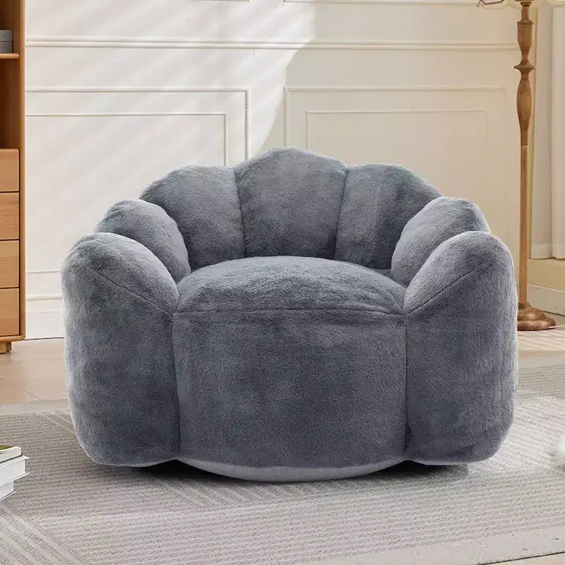 Fauteuil de salon moderne avec billes et mousse à mémoire de forme, petit fauteuil simple pour le salon, le bureau, l'appartement