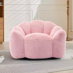 Fauteuil de salon moderne avec billes et mousse à mémoire de forme, petit fauteuil simple pour le salon, le bureau, l'appartement