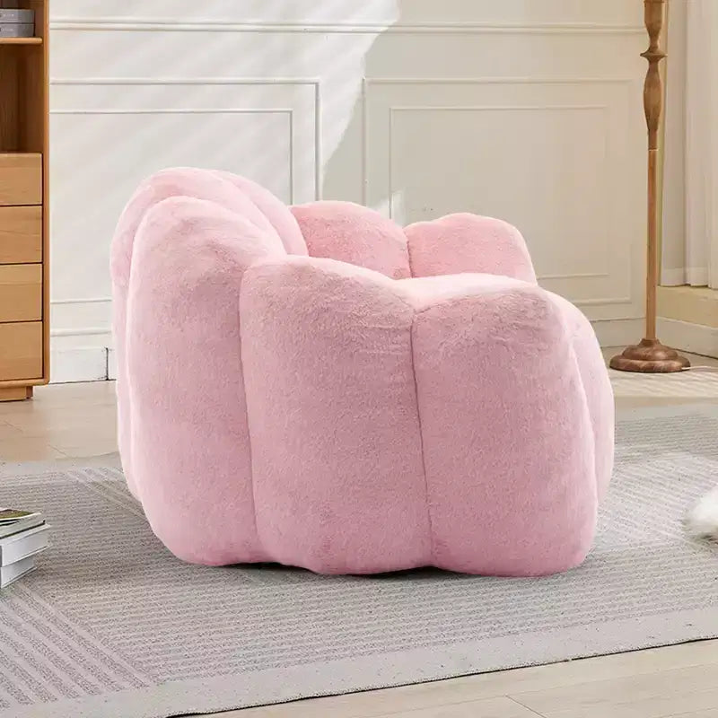 Fauteuil de salon moderne avec billes et mousse à mémoire de forme, petit fauteuil simple pour le salon, le bureau, l'appartement