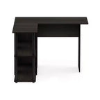 L Shaped Computer Desk Corner Study Writing Desk with Open Storage Shelves for Home Workspace