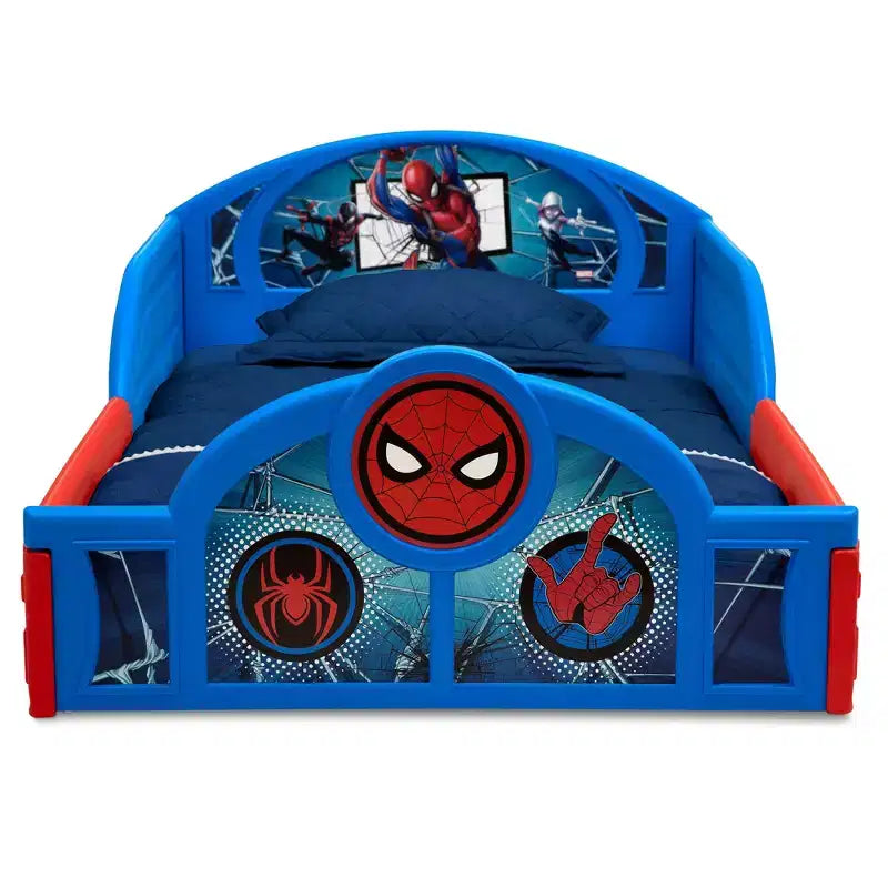 Lit pour tout-petit Spider-Man avec matelas et barrières intégrées
