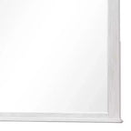Miroir de commode, verre biseauté, bois massif gris patiné, 102 cm
