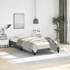 Cadre de lit Velours gris foncé, Contreplaqué, Bois d'ingénierie Twin XL