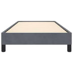 Cadre de lit Velours gris foncé, Contreplaqué, Bois d'ingénierie Twin XL