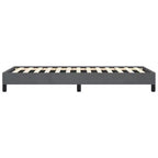 Cadre de lit Velours gris foncé, Contreplaqué, Bois d'ingénierie Twin XL