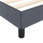 Cadre de lit Velours gris foncé, Contreplaqué, Bois d'ingénierie Twin XL