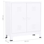 Meuble de rangement latéral en acier pour la maison ou le bureau
