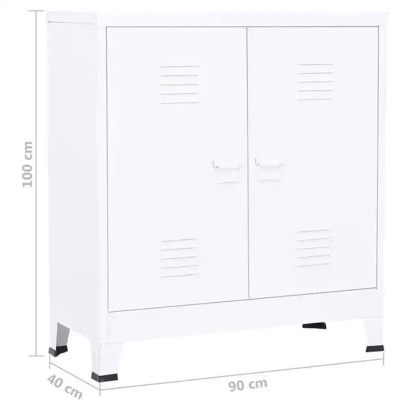 Meuble de rangement latéral en acier pour la maison ou le bureau