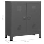 Meuble de rangement latéral en acier pour la maison ou le bureau
