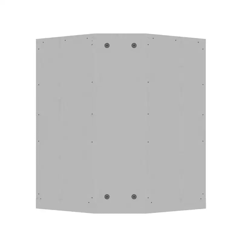 Meuble de Rangement d'Angle Moderne à Deux Portes en Bois Massif, Rangement Efficace pour Coin de Salon Blanc