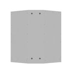 Meuble de Rangement d'Angle Moderne à Deux Portes en Bois Massif, Rangement Efficace pour Coin de Salon Blanc