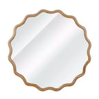 Miroir décoratif rond ondulé Nivelle