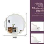 Miroir décoratif rond ondulé Nivelle