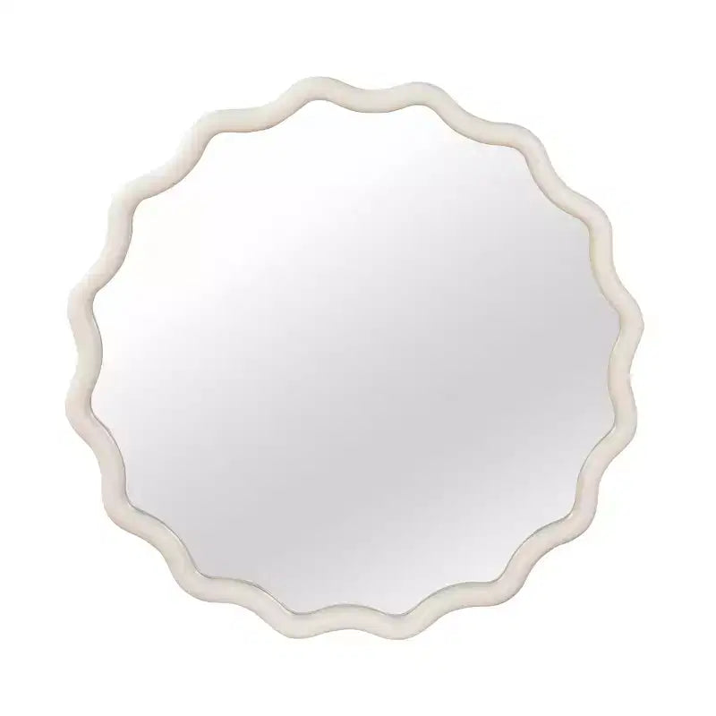 Miroir décoratif rond ondulé Nivelle