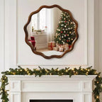 Miroir décoratif rond ondulé Nivelle
