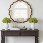 Miroir décoratif rond ondulé Nivelle