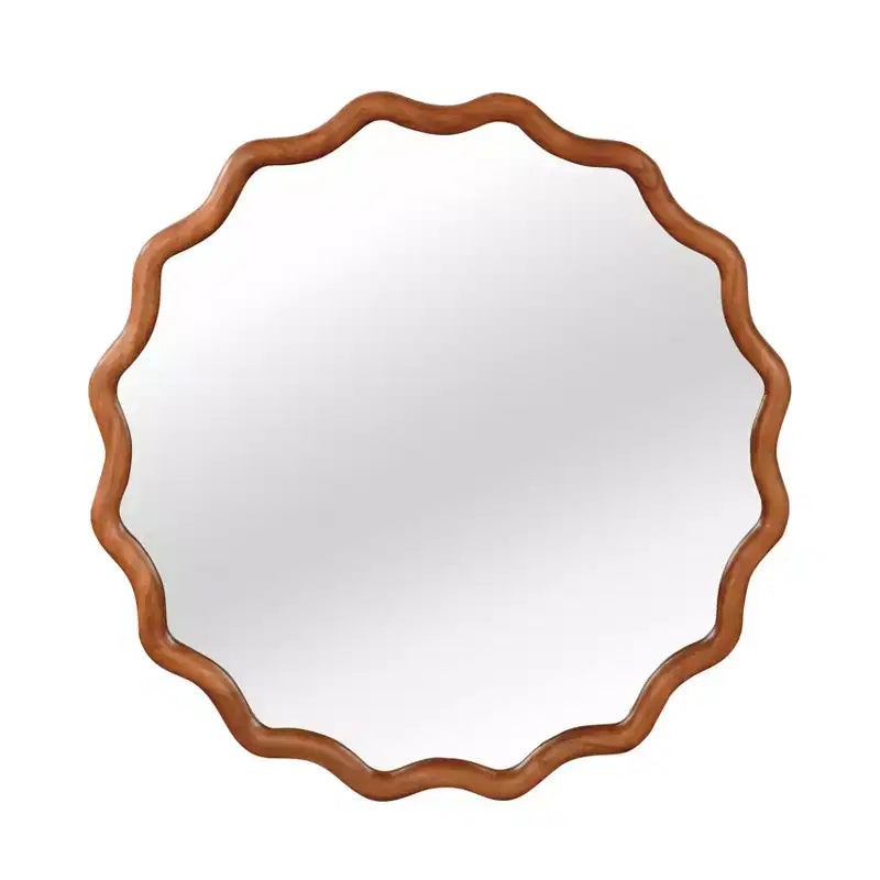 Miroir décoratif rond ondulé Nivelle