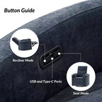Fauteuil inclinable électrique pivotant et basculant