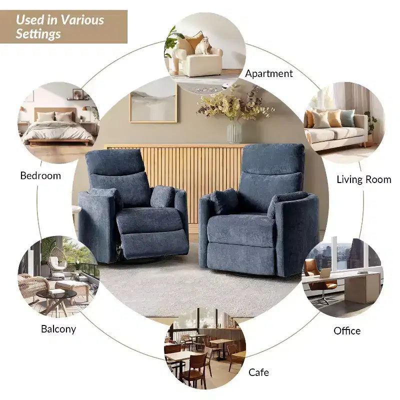 Fauteuil inclinable électrique pivotant et basculant