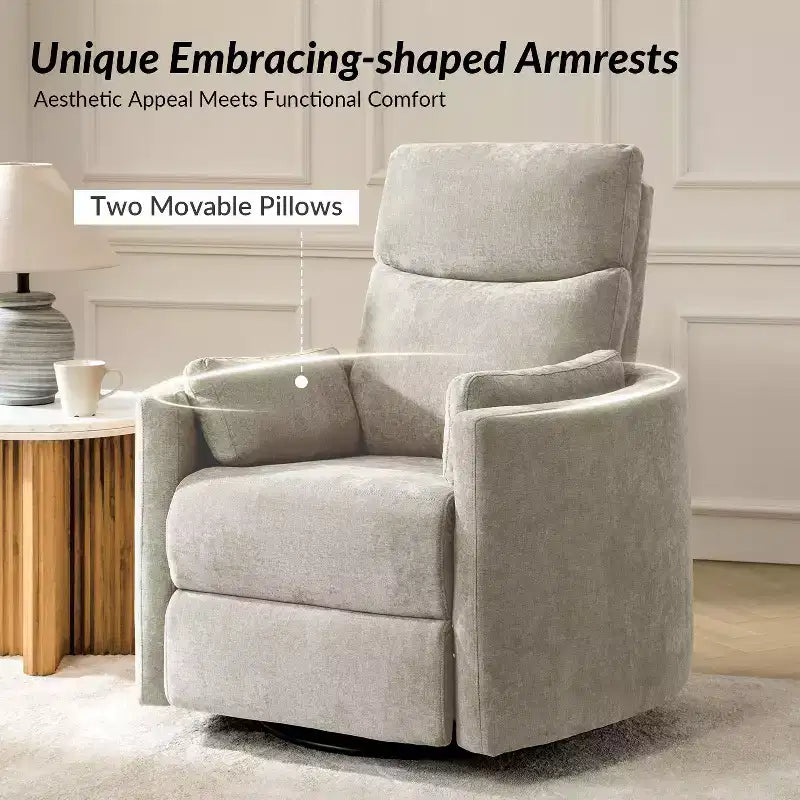 Fauteuil inclinable électrique pivotant et basculant
