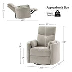Fauteuil inclinable électrique pivotant et basculant