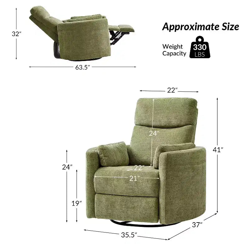 Fauteuil inclinable électrique pivotant et basculant