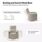 Fauteuil inclinable électrique pivotant et basculant