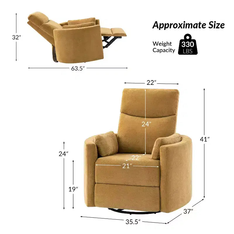Fauteuil inclinable électrique pivotant et basculant