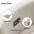 Fauteuil inclinable électrique pivotant et basculant