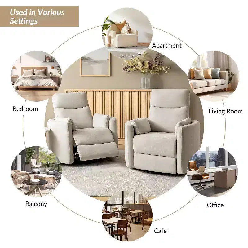 Fauteuil inclinable électrique pivotant et basculant