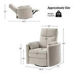 Fauteuil inclinable électrique pivotant et basculant