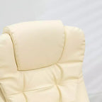 Chaise de bureau de massage de direction à dossier haut avec 6 points de vibration, 5 modes, fauteuil de bureau inclinable chauffant en similicuir