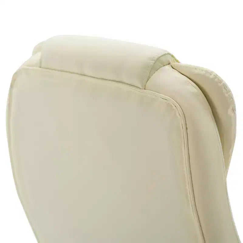 Chaise de bureau de massage de direction à dossier haut avec 6 points de vibration, 5 modes, fauteuil de bureau inclinable chauffant en similicuir
