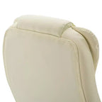Chaise de bureau de massage de direction à dossier haut avec 6 points de vibration, 5 modes, fauteuil de bureau inclinable chauffant en similicuir