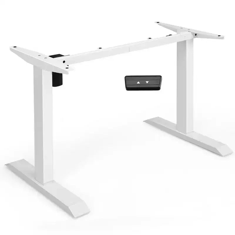 Piètement de bureau réglable électrique assis-debout avec contrôleur à boutons Noir/Blanc