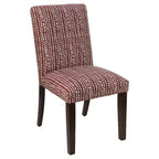 Chaise de salle à manger rayée