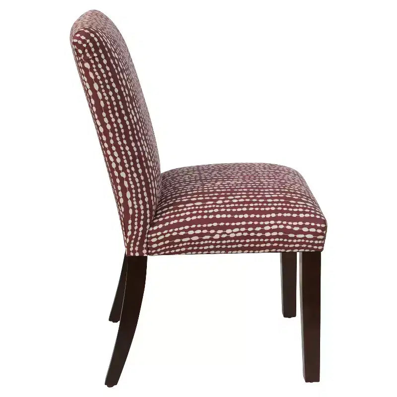 Chaise de salle à manger rayée