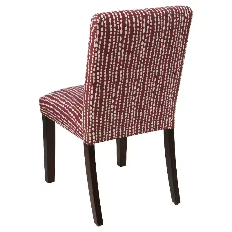 Chaise de salle à manger rayée
