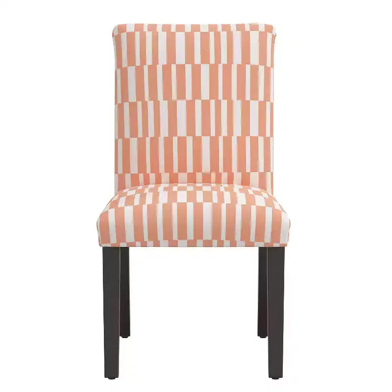 Chaise de salle à manger rayée