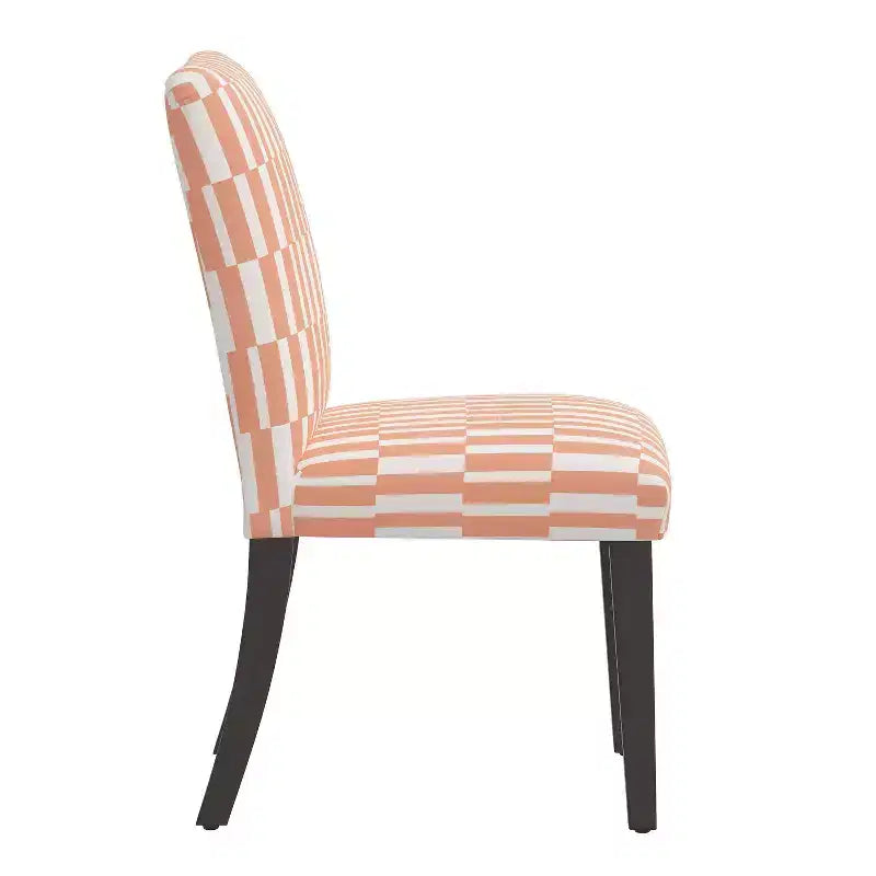Chaise de salle à manger rayée