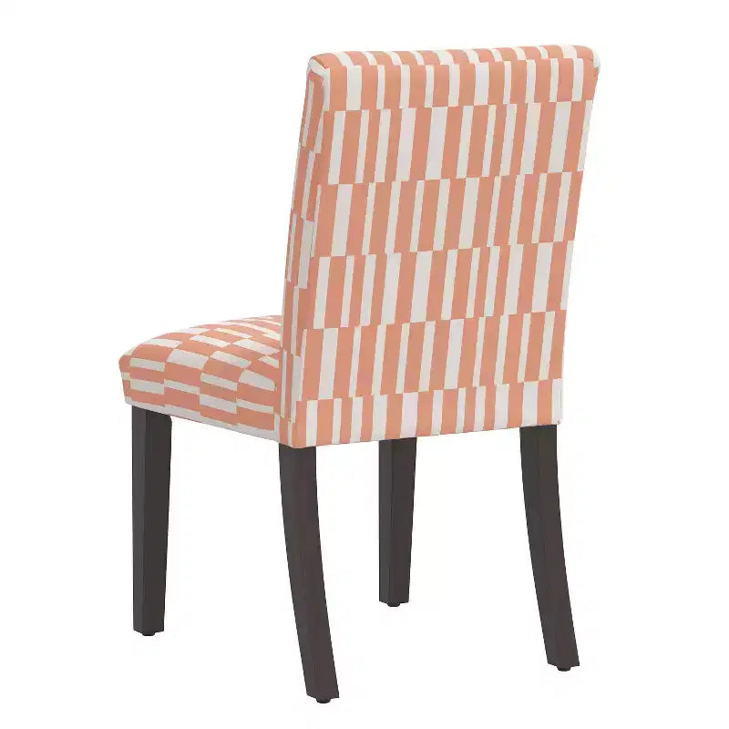 Chaise de salle à manger rayée