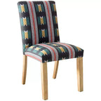 Chaise de salle à manger rayée